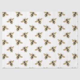 Die rosa und goldene Bienenreihe Design 11 Seidenpapier