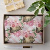 Die rosa und goldene Bienenreihe Design 15 Gewebep Seidenpapier (Geschenk)