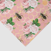 Die rosa und goldene Bienenreihe - Design 18 Seidenpapier (Detail)