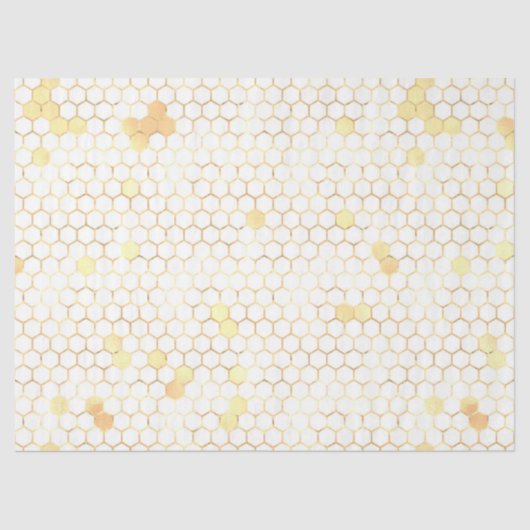 Die rosa und goldene Bienenreihe - Design 6 Seidenpapier (Vorderseite)