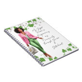 Die rosa und grüne Boss Lady Notizblock (Rechte Seite)