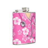 Die rosa und weißen medizinischen flachmann (Rechts)