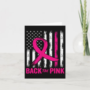 Die rosa US-Flagge für Brustkrebs-Bewusstseinswome Karte