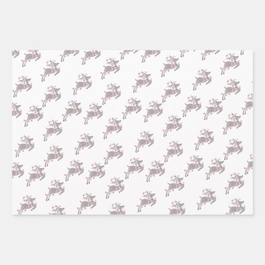 Die rosa Weihnachtskollektion1 Geschenkpapier Set (Vorderseite 3)