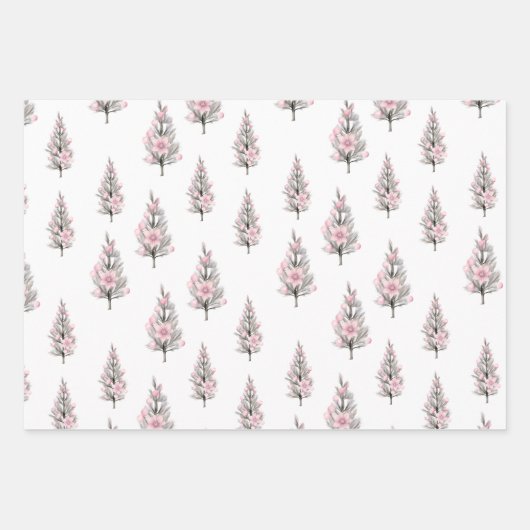 Die rosa Weihnachtskollektion1 Geschenkpapier Set (Vorderseite 2)