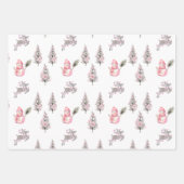 Die rosa Weihnachtskollektion1 Geschenkpapier Set (Vorderseite)