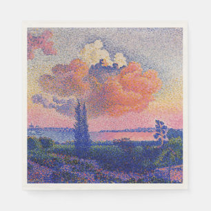 Die rosa Wolke des Kreuzes Henri-Edmond Serviette