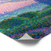 Die rosa Wolke, Gemälde von Henri-Edmond Cross Poster (Ecke)