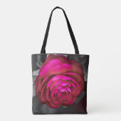 Die rosafarbene Kamelie Tasche (Rückseite)