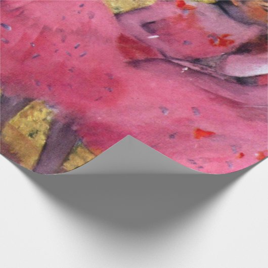 Die rosafarbenen Tänzer vor dem Ballett von Edgar  Geschenkpapier (Ecke)