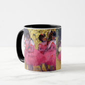 Die rosafarbenen Tänzer vor dem Ballett von Edgar Tasse (Vorderseite Links)