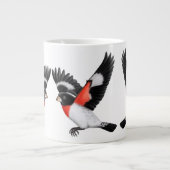 Die Rose Breasted Grosbeak-Tunnel-bohrwagenTasse Jumbo-Tasse (Vorderseite)