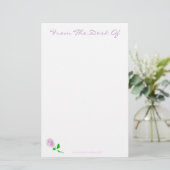 Die Rose Briefpapier (Stehend Vorderseite)