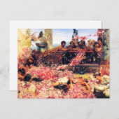 Die Rose der Heliogabalus Postkarte (Vorne/Hinten)