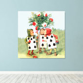 Die Rose der Königin des Herzens im Wunderland mal Leinwanddruck (Insitu (Holzboden))