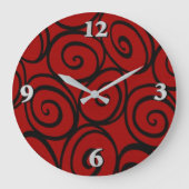 Die Rose der Königin Große Wanduhr (Vorderseite)