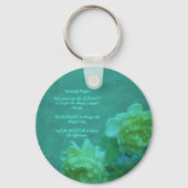 Die Rose des Stillen Gebets Inspiration Schlüsselanhänger (Rückseite)