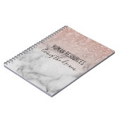 Die Rose des Traums - Gold der Humanressourcen Notizblock (Linke Seite)