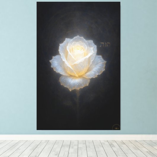 Die Rose des Zeugen Leinwanddruck (Insitu (Holzboden))