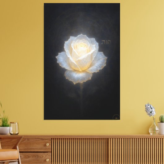 Die Rose des Zeugen Leinwanddruck (Insitu (Wohnzimmer))