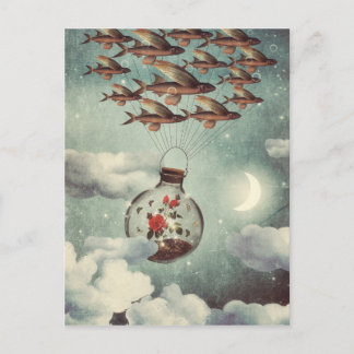 Die Rose, die die Welt sehen wollte Postkarte