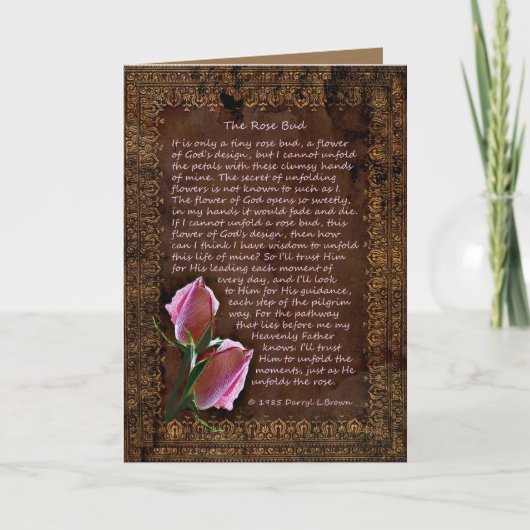 Die Rose-Fehlerkarte Karte (Vorderseite)