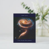 Die Rose Galaxien, Arp 273 Postkarte (Stehend Vorderseite)