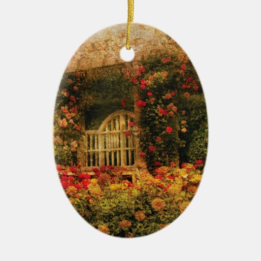 Die Rose Garden Keramikornament (Vorne)