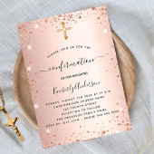 Die Rose Goldmedaille Glitzern Luxus Einladung