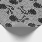 Die Rose Gothic Lace Wrapping Papier schneiden Geschenkpapier (Ecke)