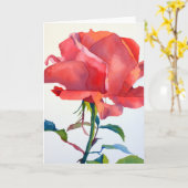 Die Rose Karte (Gelbe Blume)