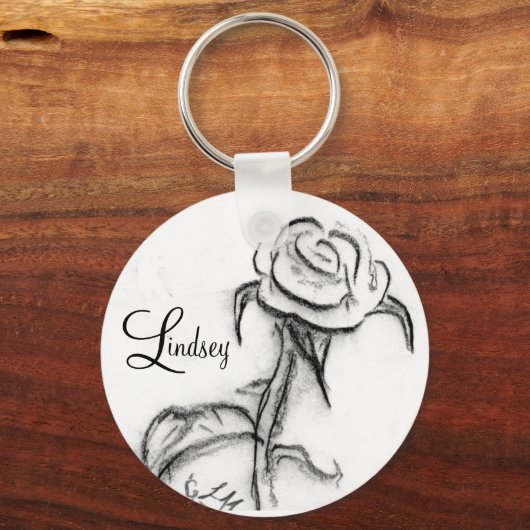 Die Rose Lindsey Schlüsselanhänger (Vorderseite)