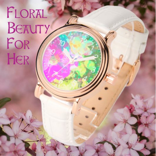 Die Rose "Pastell" - Uhr