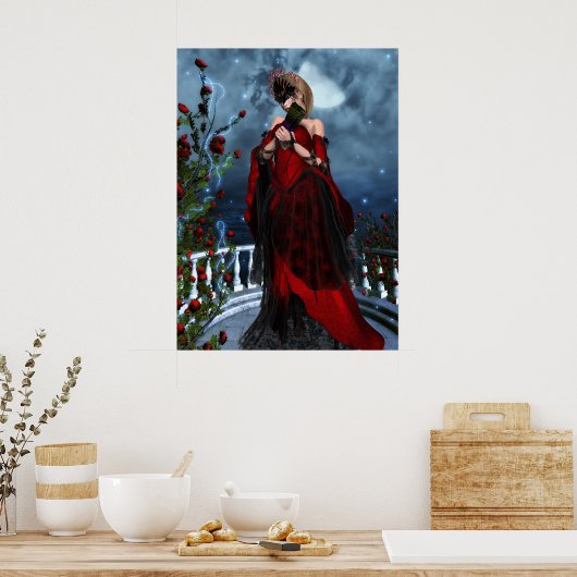 Die Rose Poster (Küche)