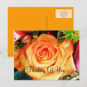 Die Rose_ Postkarte (Vorne/Hinten)