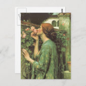 Die Rose Postkarte (Vorne/Hinten)