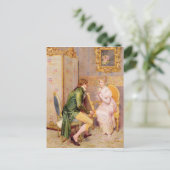 Die Rose Postkarte (Stehend Vorderseite)