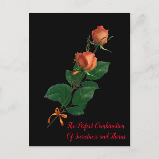 Die Rose Postkarte (Vorderseite)