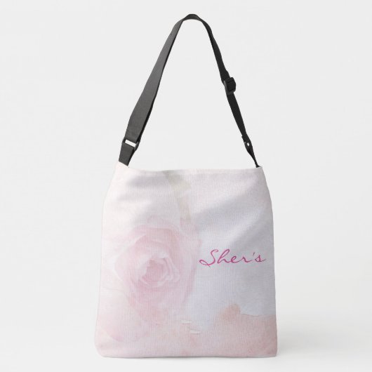 Die Rose-Tasche Tragetaschen Mit Langen Trägern (Rückseite)