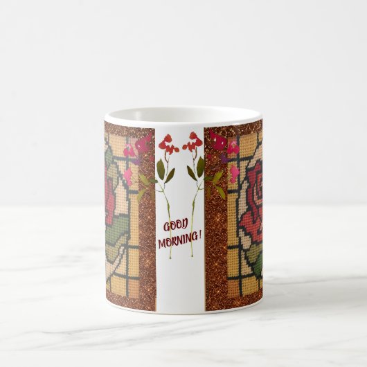 DIE ROSE TEXTURED COLORFUL CHARMING Kaffee Tasse (Mittel)