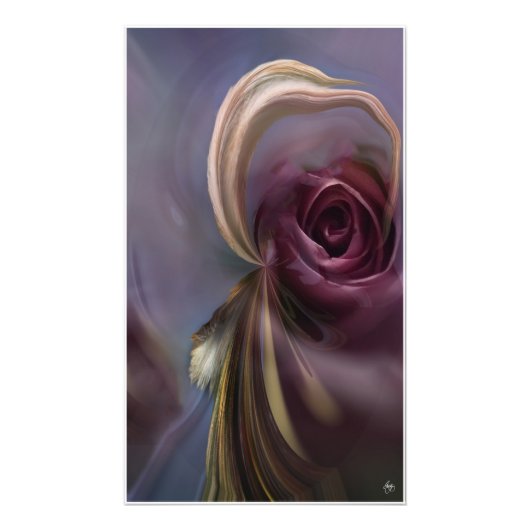 Die Rose und die Headdress Open Edition Print Fotodruck (Vorne)