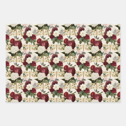 Die Rose- und Dragonfly-Serie (Design4) Geschenkpapier Set (Vorderseite)