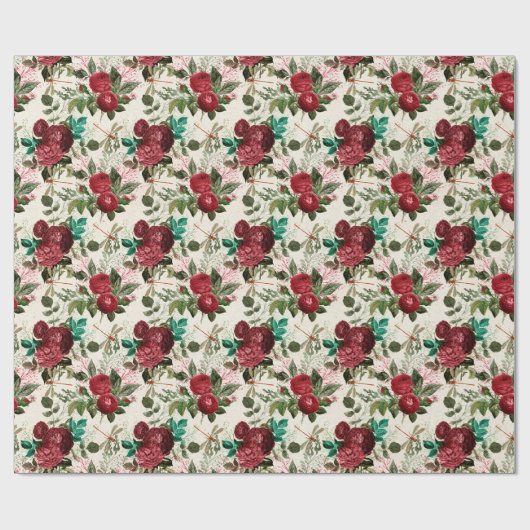 Die Rose- und Dragonfly-Serie (Design 14) Geschenkpapier (Flach)