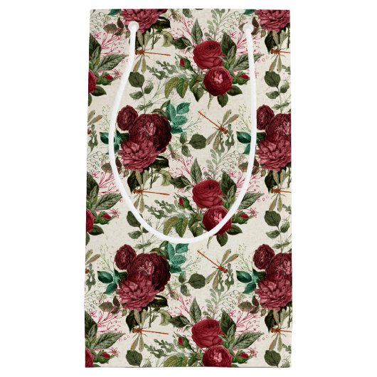 Die Rose- und Dragonfly-Serie (Design 14) Kleine Geschenktüte (Vorderseite)