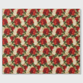 Die Rose- und Libellen-Serie (Design 17) Geschenkpapier (Flach)
