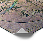 Die Rose von Alfons Mucha 1898 Poster (Ecke)