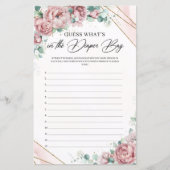 Die Rose von Boho erröten raten, was in der Windel (Vorderseite)