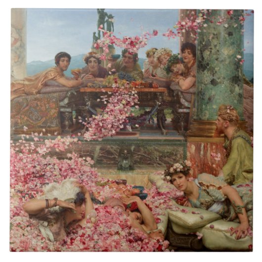 Die Rose von Heliogabalus (antiker römischer Luxus Fliese (Vorderseite)