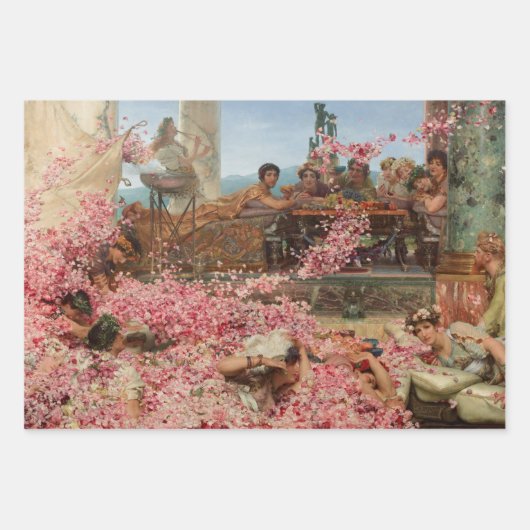 Die Rose von Heliogabalus Sir Lawrence Alma-Tadema Geschenkpapier Set (Vorderseite)