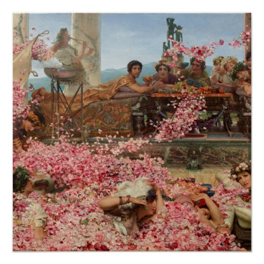 Die Rose von Heliogabalus Sir Lawrence Alma-Tadema Poster (Vorderseite)
